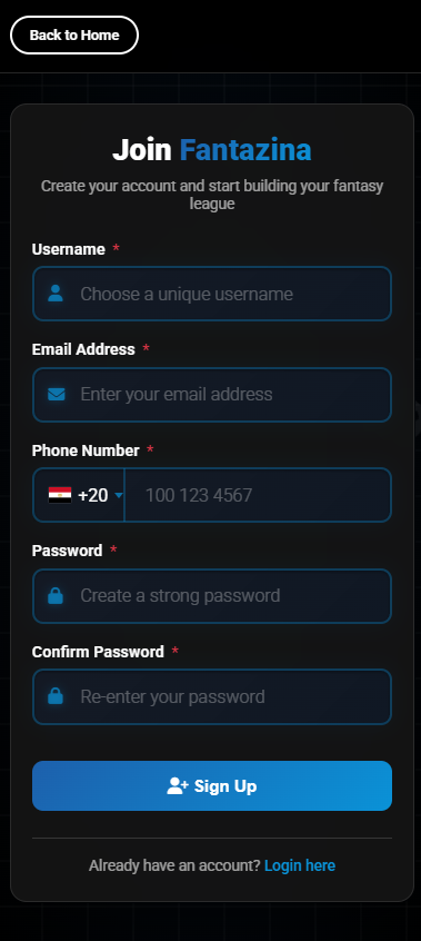 Step 1 - Create Your Account
