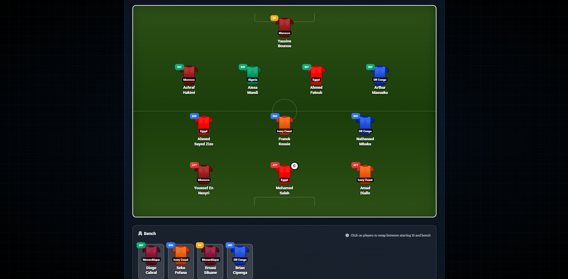 Step 8 - Manage Your Squad